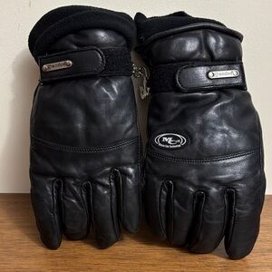 Black Leather Gloves by Reusch